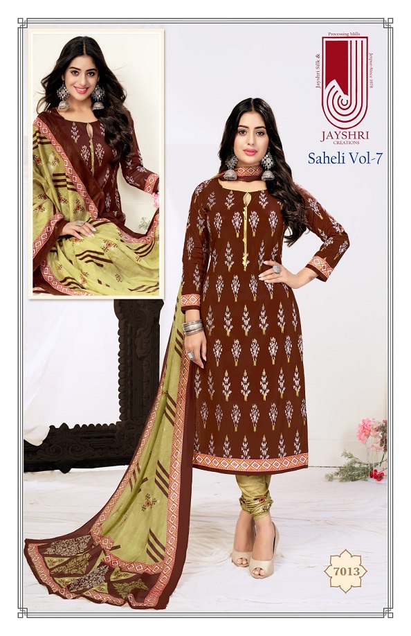 Jayshri Saheli Vol-7 Cotton Designer Printed Dress Material